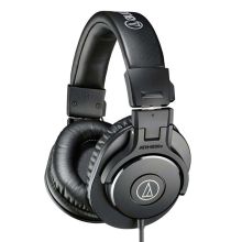 铁三角 AUDIO-TECHNICA ATH-M30X 头戴式专业录音HIFI监听耳机 封闭式便携可折叠 黑色