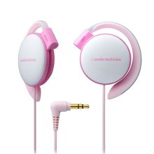 铁三角 AUDIO-TECHNICA EQ500 轻量便携挂耳式有线耳机 浅粉色