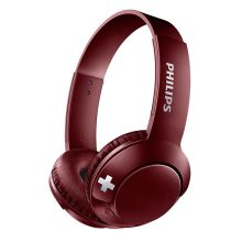 飞利浦 PHILIPS SHB3075 BASS+头戴式蓝牙重低音耳机 活力红