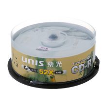 紫光 UNIS CD-R 刻录光盘 山水系列 52速 700MB 桶装25片