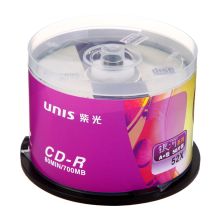 紫光 UNIS CD-R 刻录光盘 银河系列 52速 700MB 桶装50片