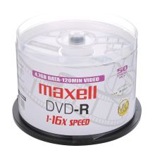 麦克赛尔 MAXELL DVD-R 影音系列 刻录光盘 16速 4.7GB 桶装50片