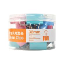 史泰博 C1010 3#长尾票夹（筒装）24只/筒 32MM 彩色（单位：筒）
