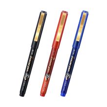 金万年 G-0014 0.5mm 直液式出墨半针管拔帽签字笔 蓝色