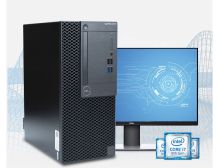 戴尔 3070MT I5-9500 8G 1T 集成显卡DVDRW刻录光驱 win7系统 27寸显示器 台式电脑 OptiPlex 黑色 (单位：台)