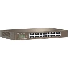 腾达（Tenda）TEG1024D 24口千兆桌面型网络交换机 钢壳机架式 企业工程网络专用分线器  (单位：台）