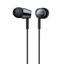 索尼 MDR-EX155AP 入耳式立体声通话耳机 （单位：个）黑色