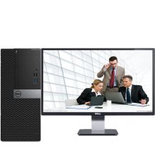 戴尔OptiPlex 7050 Tower 002118  i7-7700 /4GB/1TB /RW//R5 430 2G 独显/21.5寸 台式电脑 黑色（单位：台）