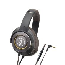 铁三角 AUDIO-TECHNICA WS770IS 便携头戴式重低音有线耳机 金棕