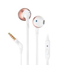 JBL T205 半入耳式耳机 带麦可通话 玫瑰金
