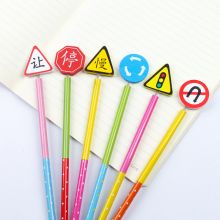国产 QT-803 交通标志铅笔（6支装）（单位：包）（单位：包）