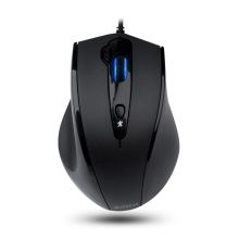 双飞燕 A4TECH N-810FX 办公有线鼠标 绅士哑黑