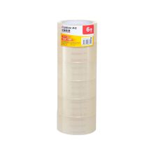 齐心 JP4506-6 封箱胶带 45mm*60y 透明 6卷/筒 单位：筒