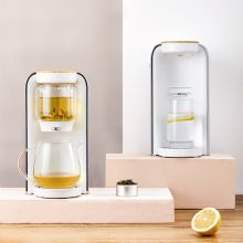 鸣盏 MZ-906 玻璃煮茶器中式功夫茶烧水壶煮茶壶茶水分离电水壶花茶普洱热水壶公道杯即热茶饮机 养生壶 家用/办公 白 (单位:台)