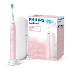 飞利浦 PHILIPS 健康护龈型电动牙刷 充电式声波震动 淡粉色 HX6856/12