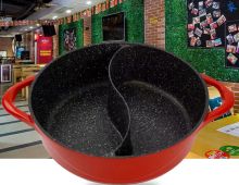 国产 GJ32  32cm麦饭石火锅鸳鸯锅 配色（单位：个）
