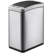 EKO EK9229 8L 干湿分类垃圾桶 砂钢 （单位:个）
