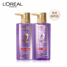 欧莱雅(LOREAL)玻尿酸水光盈润洗护套装（洗发露440ml+润发乳440ml 蓬松柔滑 头皮清爽）（单位：组）