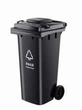 国产 120L 带盖垃圾桶 灰色 单位：个