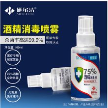施尔洁 100ml 75%酒精喷雾（单位：瓶）