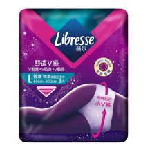 薇尔Libresse A5912 舒适V感极薄棉柔裤型卫生巾L码 3片*20包 单位：箱
