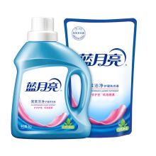 蓝月亮 自然洁净洗衣液组合 自然清香深层洁净护理洗衣液1kg+自然洁净洗衣液袋装1kg*2 单位：套