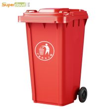 国产  LJT100C 590*460*730mm 100L 户外环保分类垃圾桶红色 （单位：个）