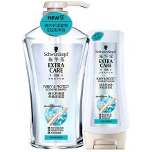 施华蔻  辣木籽净透无硅油洗发套装 洗发水600ml+润发乳400ml  单位：套