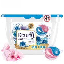 当妮 19颗 杨幂同款2合1洁净柔软香水洗衣凝珠(淡雅罗兰) 19颗/盒 非洗衣液 不加柔顺剂也能持久留香（多色） 单位：盒