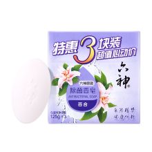 六神 除菌香皂特惠三块装百合 125g*3 单位：盒
