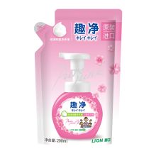 狮王/Lion 趣净泡沫抑菌沁馨樱花香替换装 洗手液 YC 200ml