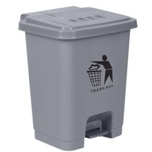 科力邦 KB1034 60L 脚踏式大号加厚垃圾桶 灰色（黑龙江专供）（单位：个）
