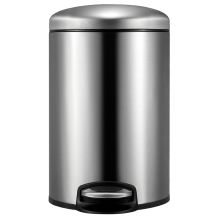 EKO 9113MT(砂钢) 垃圾桶脚踩开盖垃圾桶 12L 配色(单位：个）