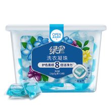 绿伞 洗衣凝珠护色柔顺8倍洁净力 9g*24颗 单位：盒