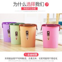 国产  8L 加厚塑料垃圾桶 棕色（单位：个）