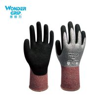 多给力(Wonder Grip) WG-777CF 1双 劳保手套7级防切割手套抗油耐磨丁腈橡胶手套机械操作汽车装配 10/XL 灰白(单位：包)