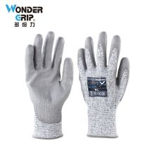 多给力(Wonder Grip) OP-775 12双 PU涂层HPPE矿物纤维C级防切割手套耐磨防滑修理搬运工地防护手套 10/XL 灰色(单位：袋)