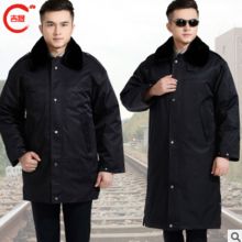 国产 XXL码 中长加长多功能老式保安棉大衣 藏青色（单位：件）