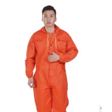 国产 XXL码 防尘连体带帽工作服 橘色（单位：件）