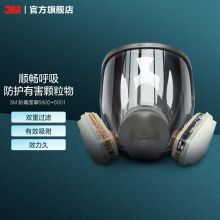 3M 6800+6001-202111100005 - 防毒口罩面具全面型防护面罩6800系列定做防有机蒸汽面罩喷漆防有机蒸汽  滤盒