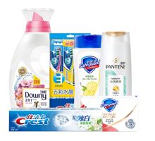 潘婷 400ml+988g洗护用品+3支软毛牙刷套装 舒肤佳+佳洁士+当妮+宝洁（单位：套）