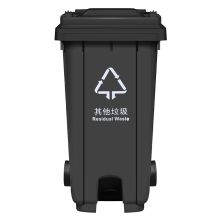 敏胤(MINYIN) MYL-7100-10 100L 脚踏户外其它垃圾分类垃圾桶(带轮)BJ地区 (单位：个) 新国标(黑灰色)
