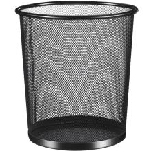 加品惠 HN-2023 18L 黑色金属拉丝镂空垃圾桶 （单位：个）