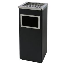 科力邦 KB1022 商场用酒店宾馆大堂会所立式带烟灰缸垃圾箱 24*24*60cm 黑色 单位：个