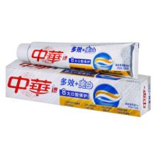 中华 多效+亮白清新薄荷味牙膏 90G 单位：支