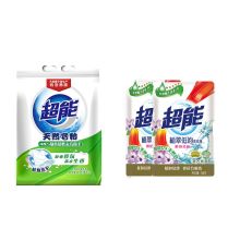 超能 +MES天然皂粉清怡柠檬草香+洗衣液组合装 1.028kg+158g*2 单位：组
