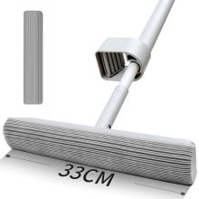 家杰 JJ-JM08 海绵拖把免手洗吸水胶棉拖把桶旋转33CM  单位:套