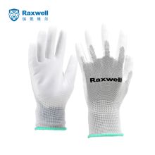 Raxwell RW2434 raxwell RW2434 劳保手套涤纶针织PU工作手套(掌浸) L码 10副/包 (单位：包） (单位：包)