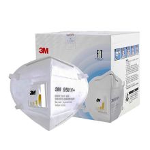 3M KN95 n95口罩KN95级9501V+带呼吸阀防雾霾PM2.5 工业粉尘防尘口罩 非一次性男女*10只独立装耳带式 白色(包）