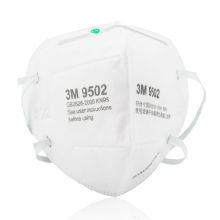 3M 折叠式防护口罩 9502 KN95 头带式 标准号 2个/包 单位：个
